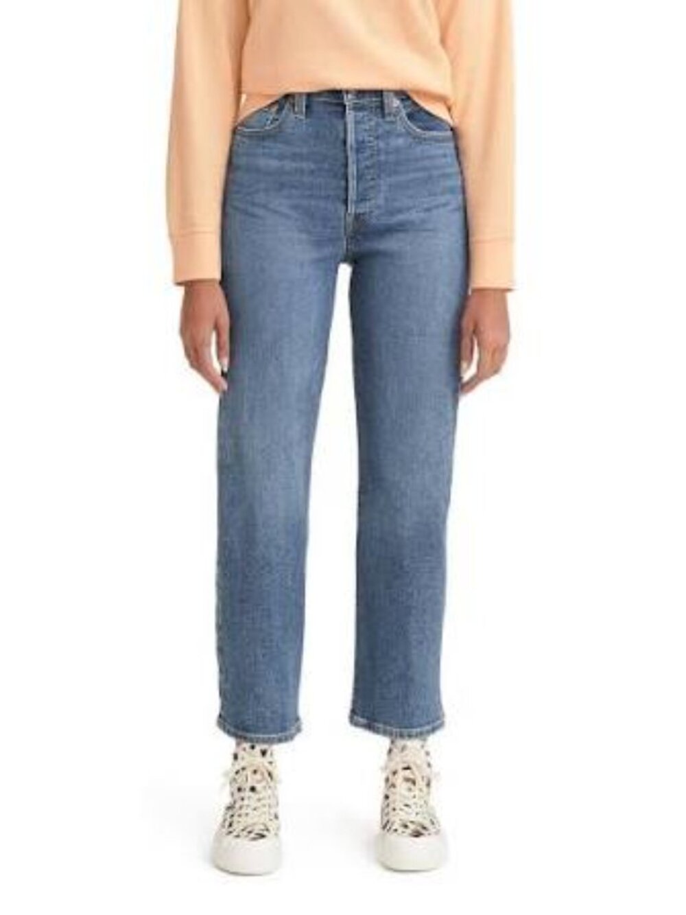 Women's Levi's Ribcage Straight Ankle Jeans, Medium Wash, Size 29